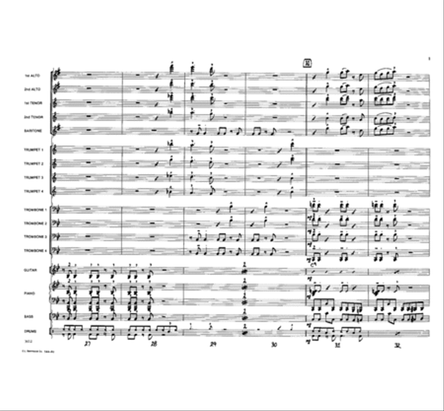 Saturday Night Blues Jazz Ensemble scores gallery preview page 5
