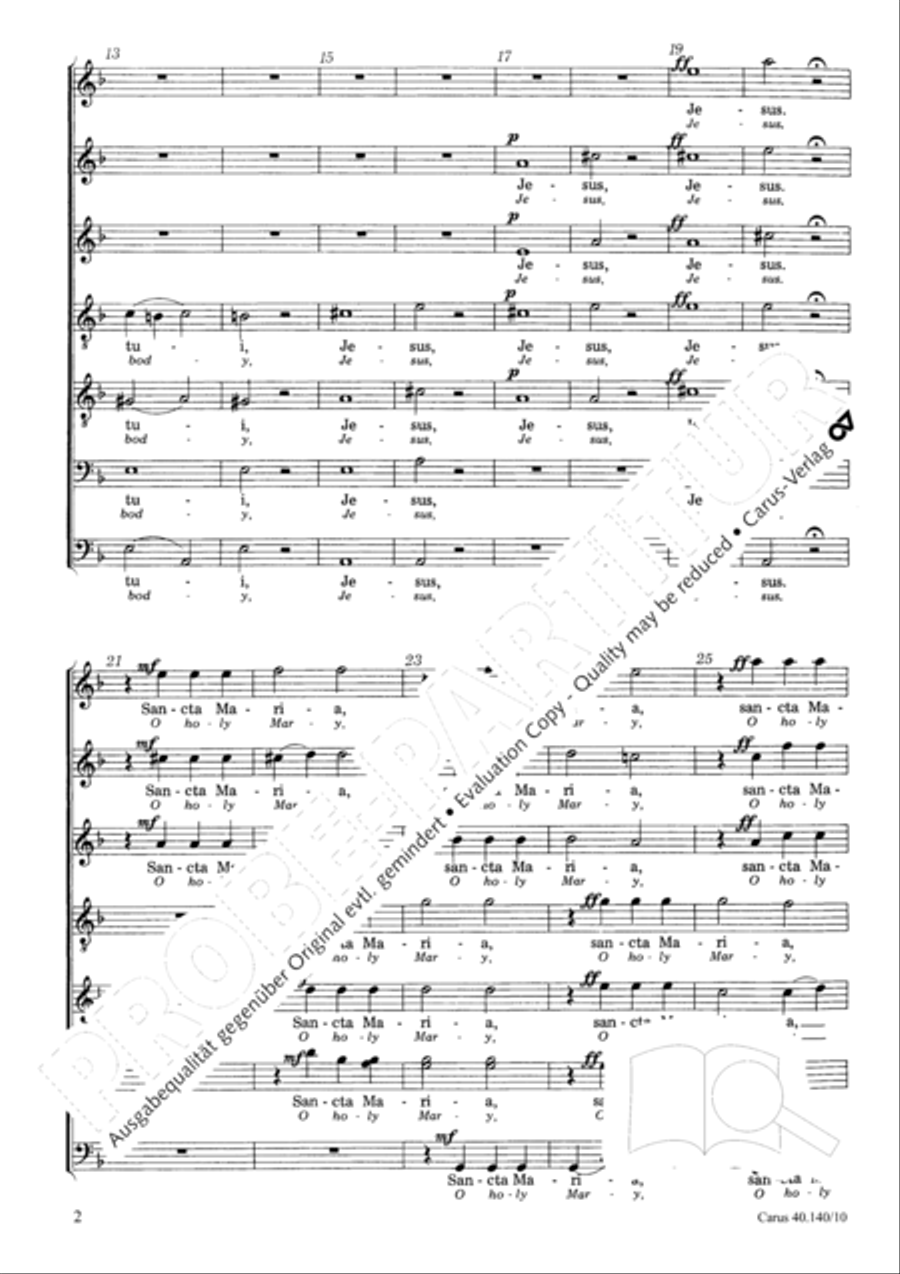 Ave Maria Choir scores gallery preview page 3