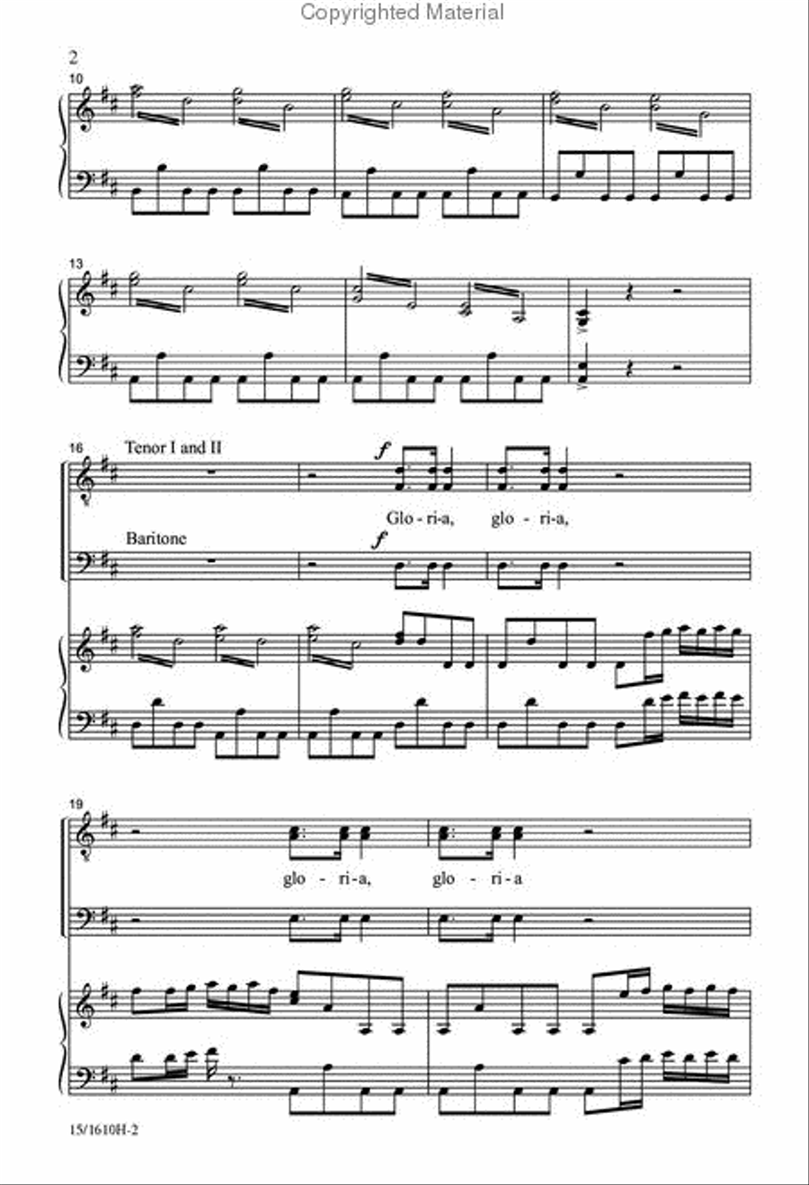 Gloria in Excelsis Deo TTB scores gallery preview page 3