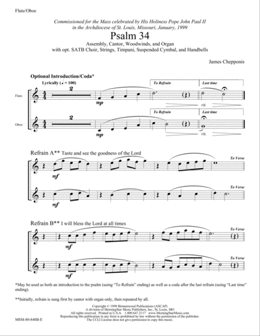 Psalm 34 Psalm 34 Choir scores gallery preview page 3