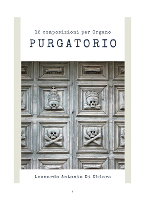 Book cover for Purgatorio 12 composizioni organistiche ispirata alla Divina Commedia di dante