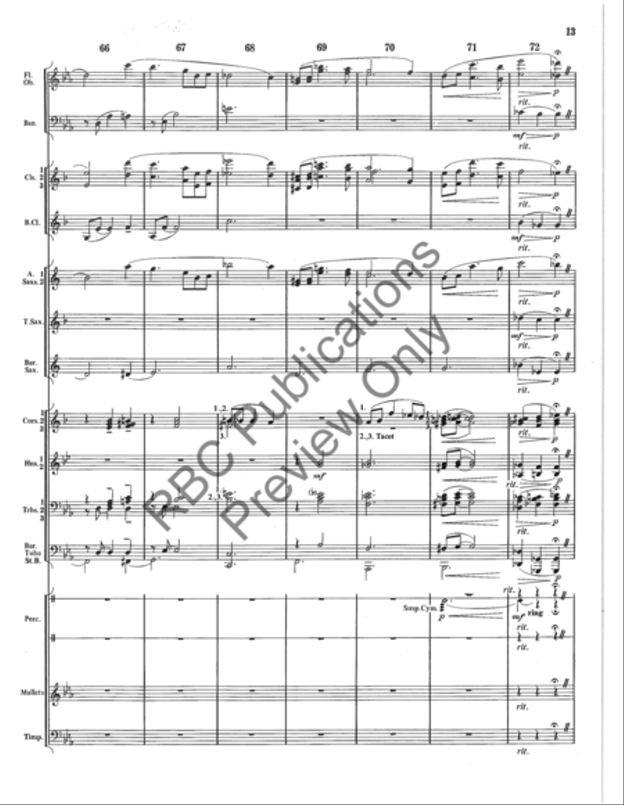 Entracte Concert Band scores gallery preview page 14