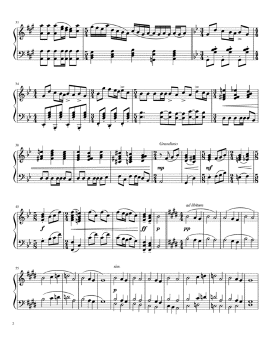 Piano Sonata no. 1: G minor. 1st Movement: Scherzando Piano Solo scores gallery preview page 2
