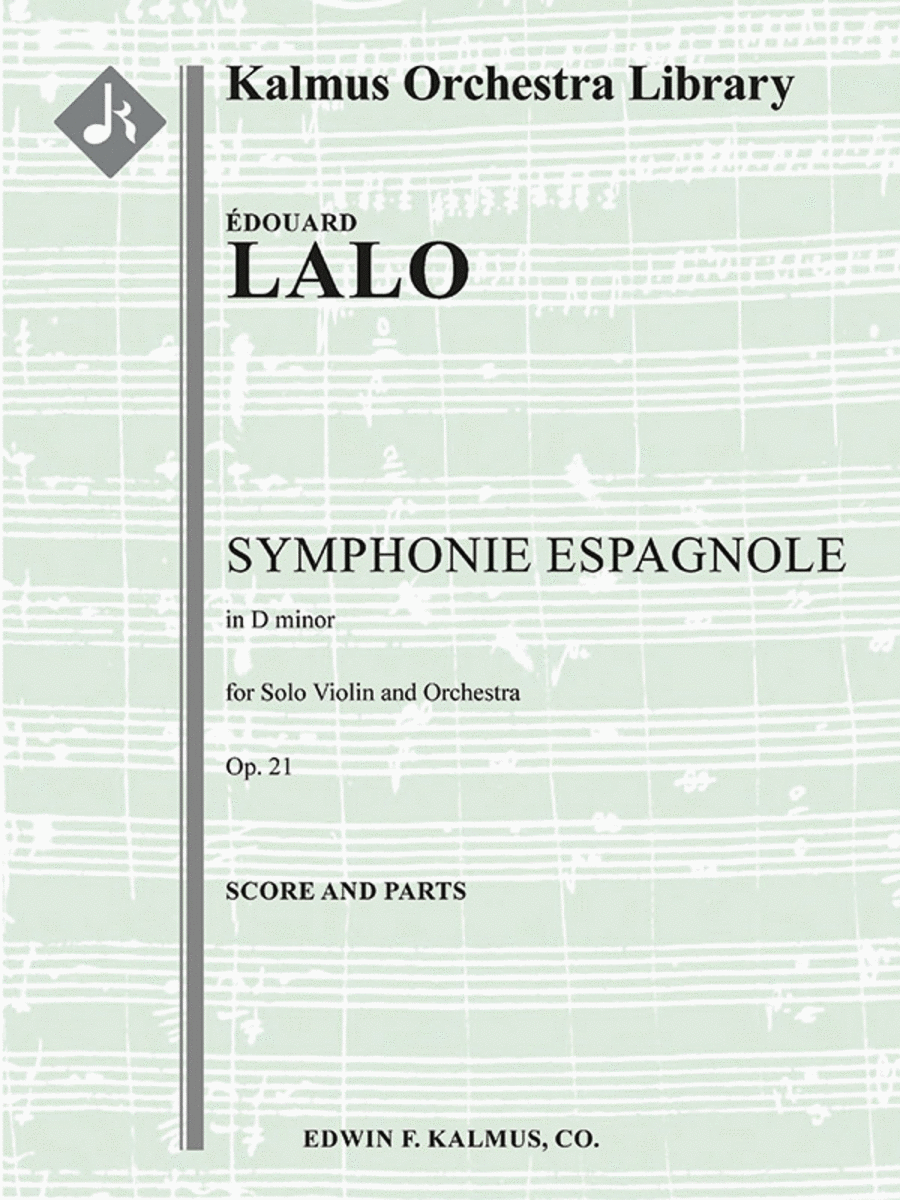 Symphonie Espagnole, Op. 21 Chamber Orchestra scores gallery preview page 1