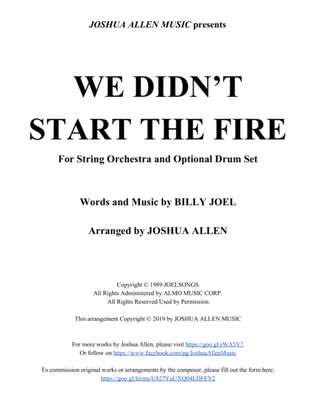 Book cover for We Didn't Start The Fire