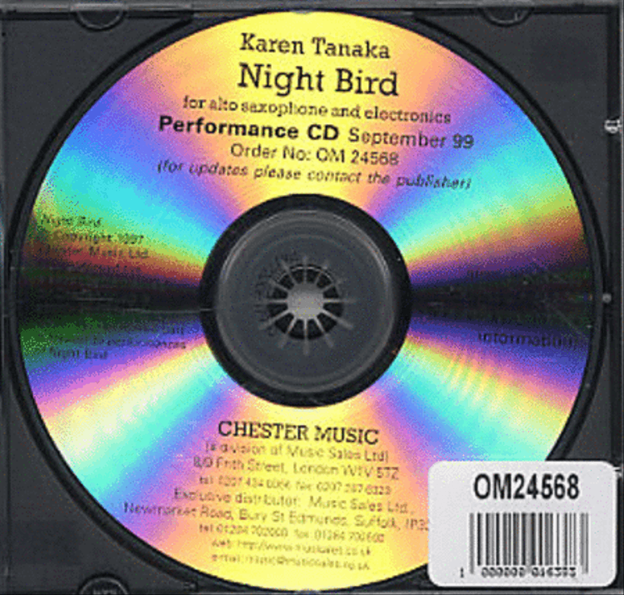 Night Bird - Performance CD Saxophone Solo scores gallery preview page 1