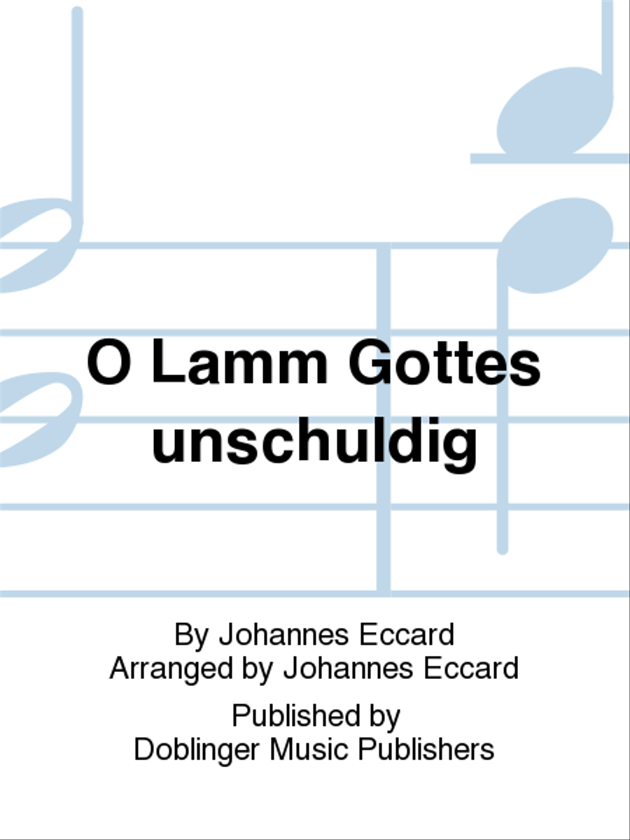 O Lamm Gottes unschuldig O Lamm Gottes unschuldig SATTB scores gallery preview page 1