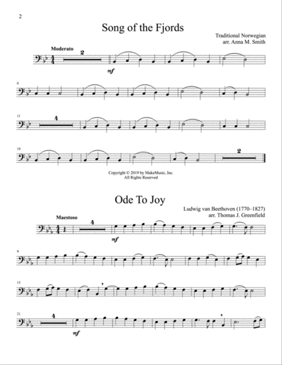 The Beginning Bassoon Soloist Small Ensemble scores gallery preview page 2