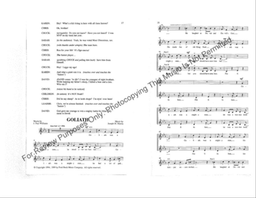Heroes of the Faith (Sacred Children's Musical) Children's Choir scores gallery preview page 10