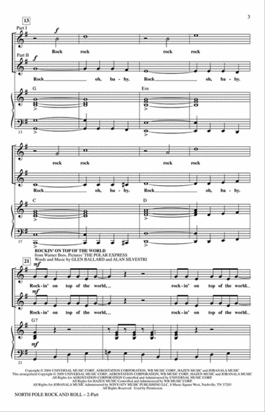 North Pole Rock and Roll 2-Part scores gallery preview page 3