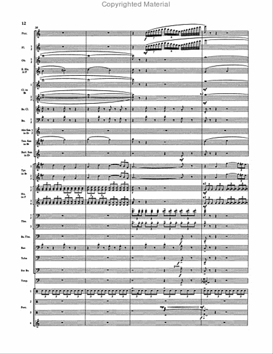 Resplendent Glory Resplendent Glory Concert Band scores gallery preview page 4