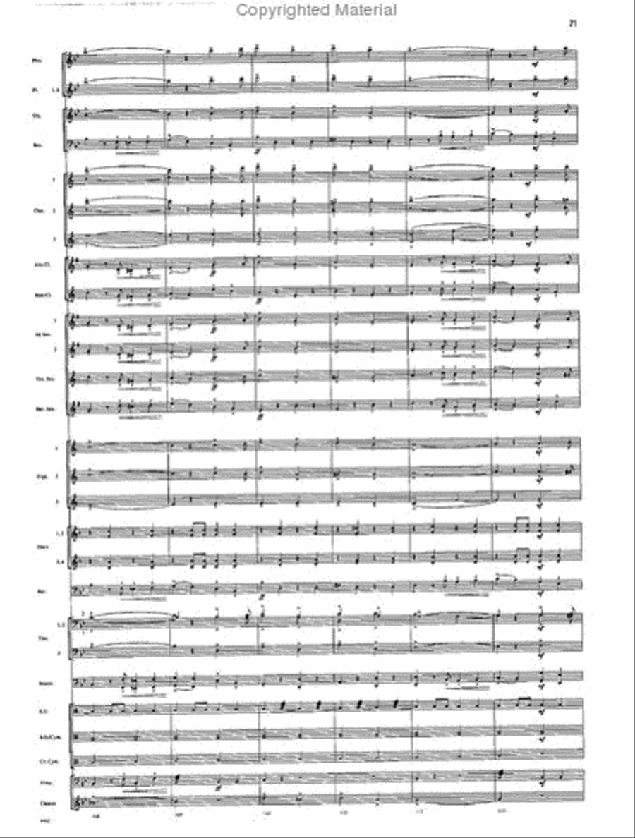 The Chimes of Liberty Concert Band scores gallery preview page 19