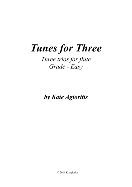Tunes for Three - Three Easy Trios for Flute - Book 1 image number null