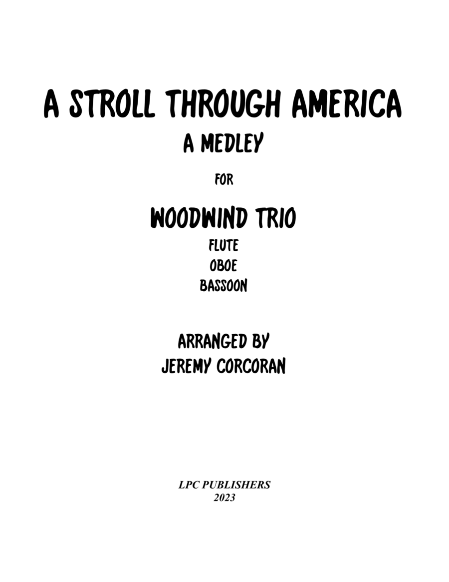 A Stroll Through America for Woodwind Trio image number null