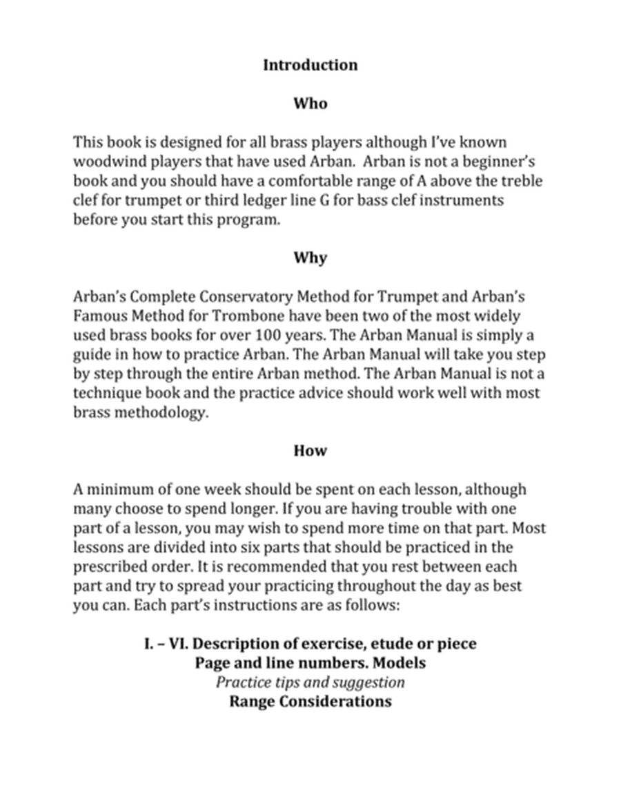 The Arban Manual (Pre 2013)