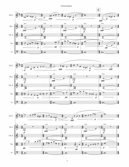 Clarinet Quintet, opus 155 (2013) for clarinet and string quartet image number null