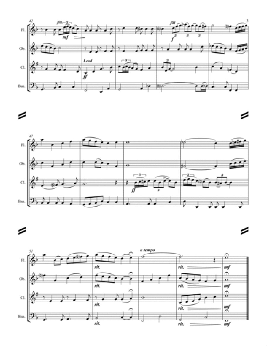 Have Yourself A Merry Little Christmas from MEET ME IN ST. LOUIS Woodwind Quartet scores gallery preview page 4