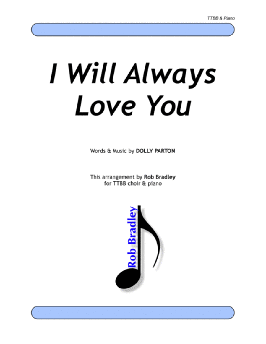 I Will Always Love You TTBB scores gallery preview page 1