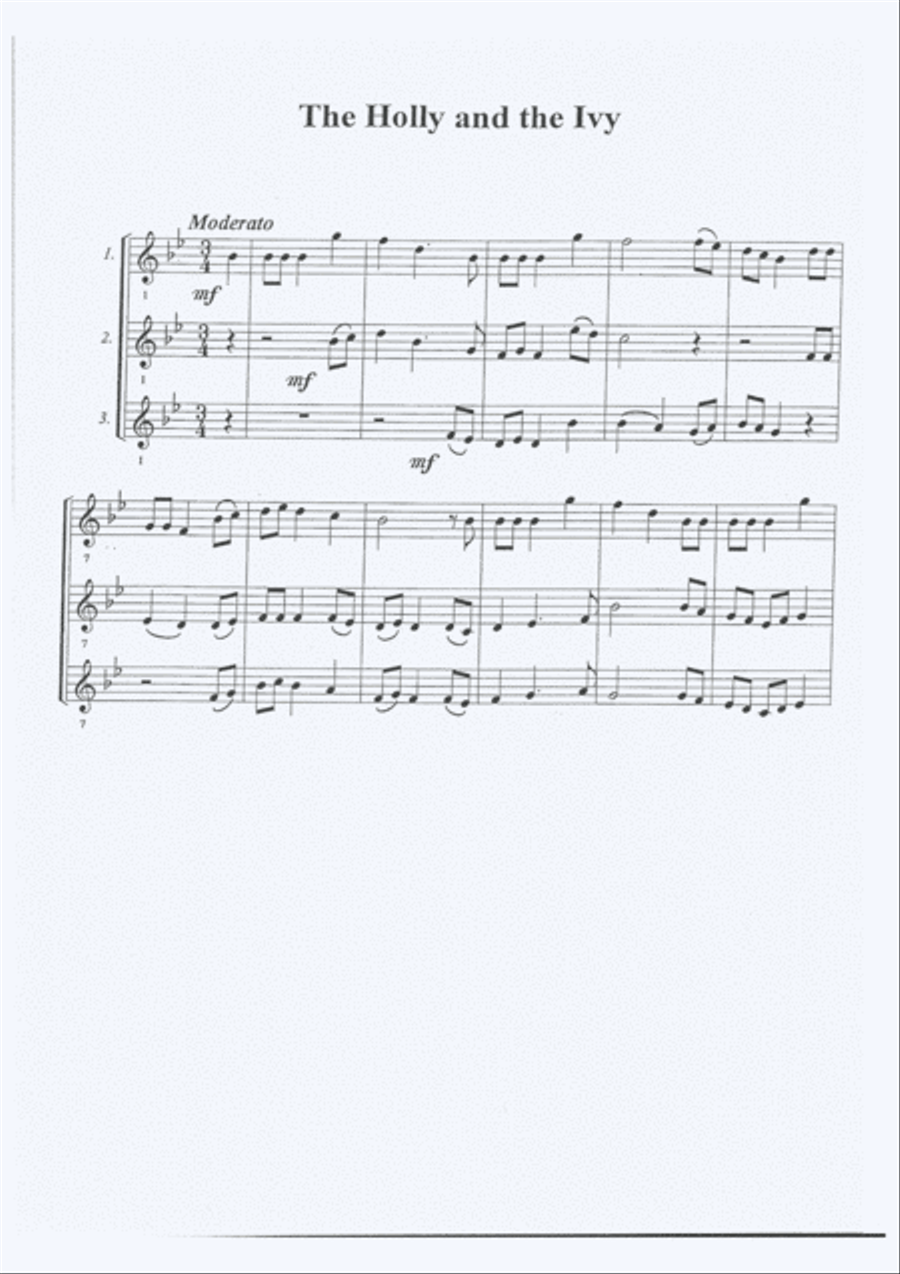 Christmas Clarinet Clarinet Trio scores gallery preview page 4