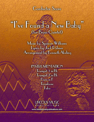 Book cover for I’ve Found a New Baby (for Brass Quintet)