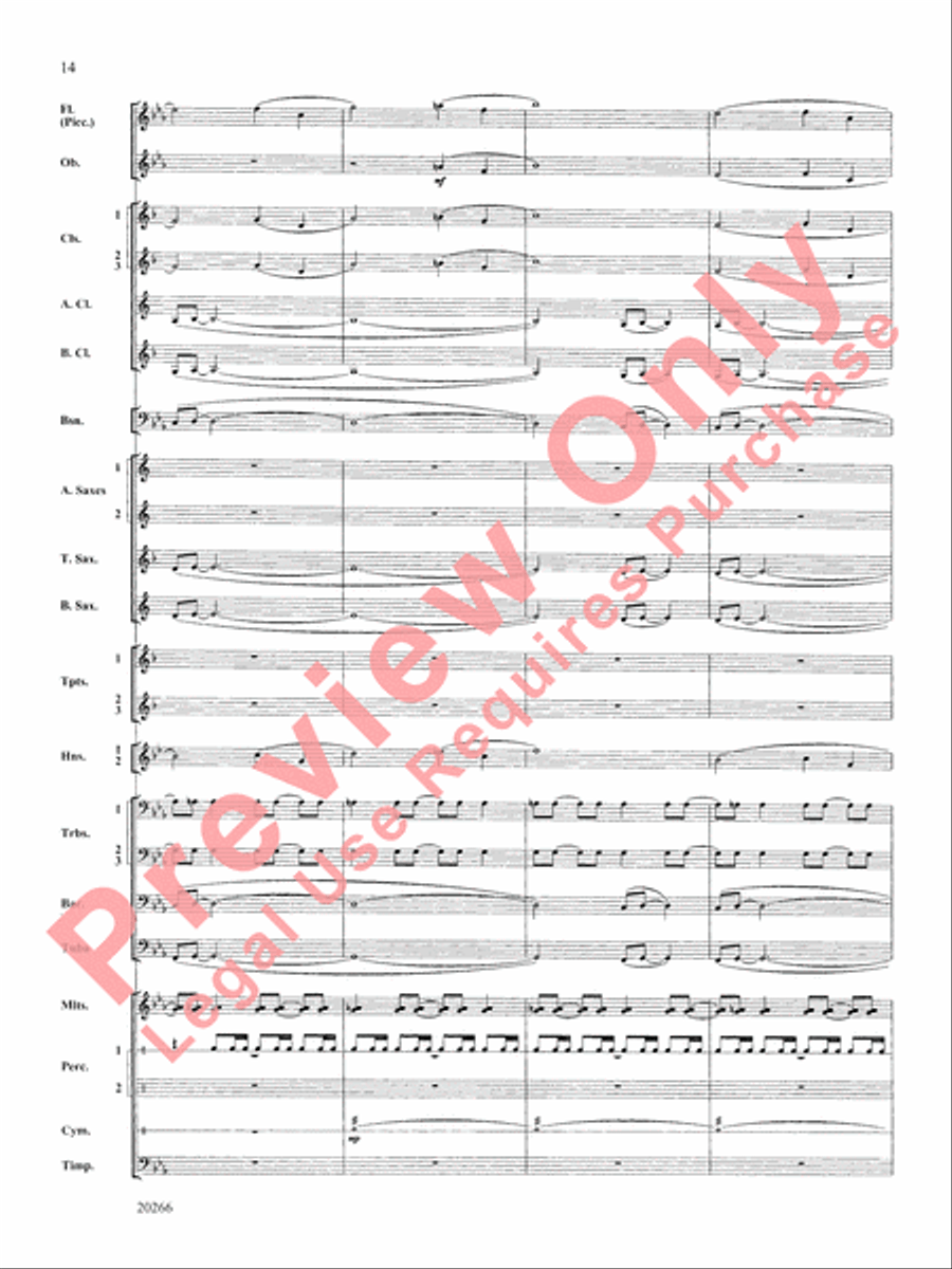 Ghost Fleet Ghost Fleet Concert Band scores gallery preview page 15