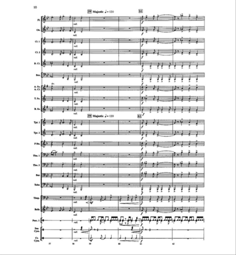 On Freedom's Wings Concert Band scores gallery preview page 11