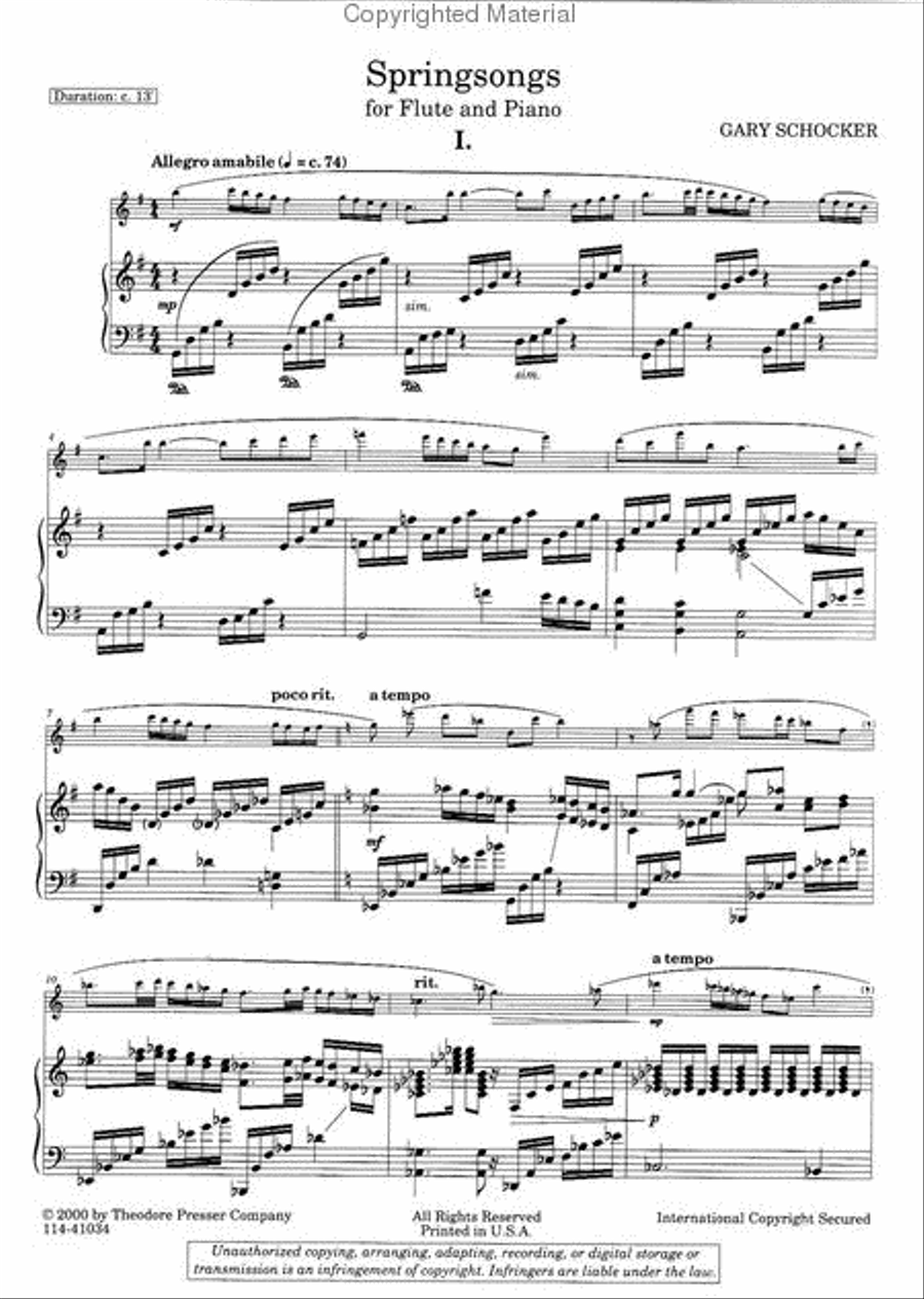 Springsongs Chamber Music scores gallery preview page 2