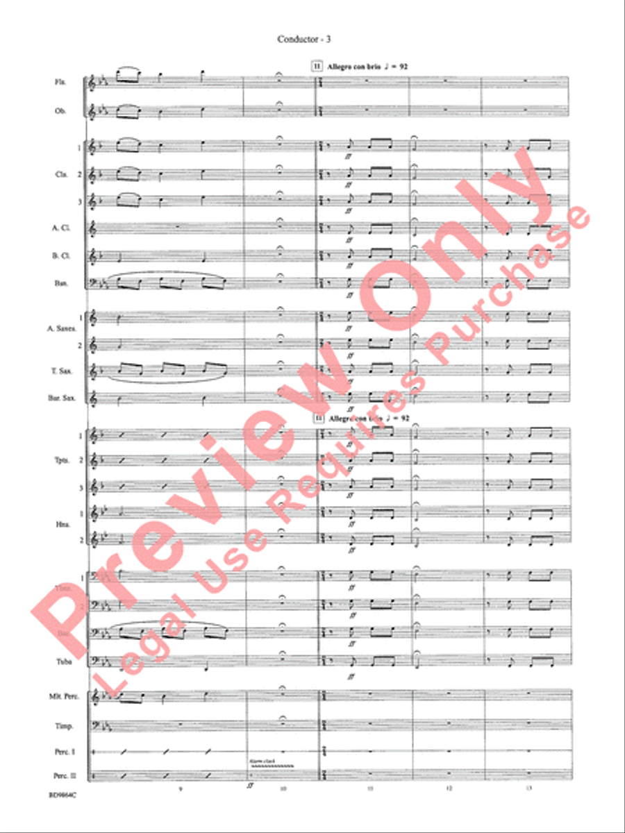 Morning Madness Morning Madness Concert Band scores gallery preview page 6