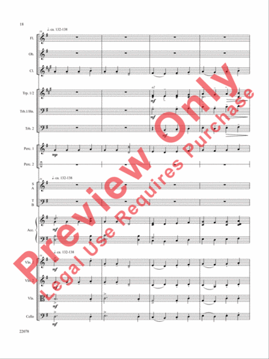 A Christmas Carol (Instrumental Parts) Choir scores gallery preview page 19