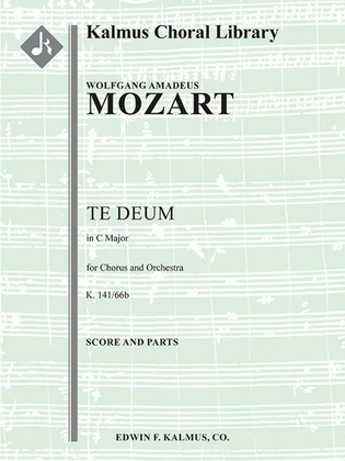 Book cover for Te Deum in C, K. 141/66b