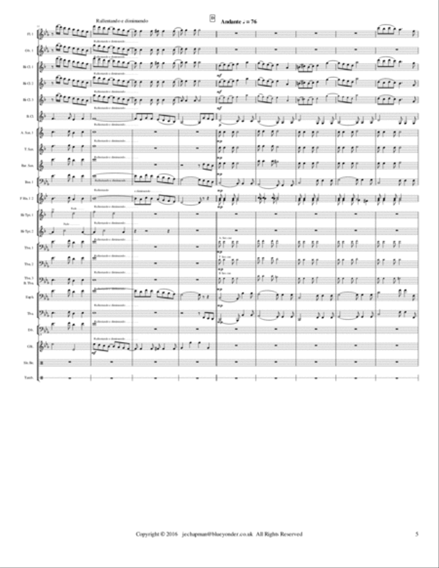 Christmas Carillon for Concert Band Concert Band scores gallery preview page 5
