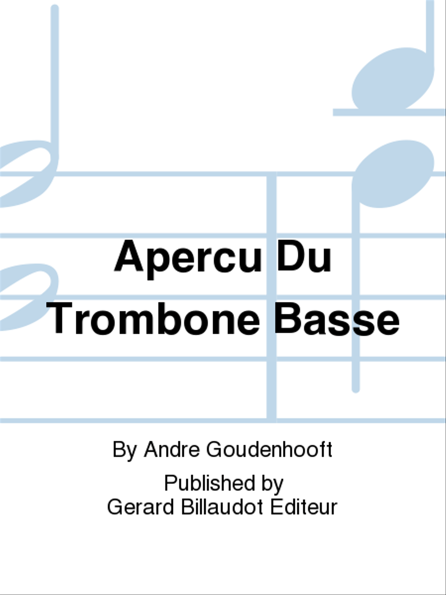 Apercu Du Trombone Basse Trombone Solo scores gallery preview page 1