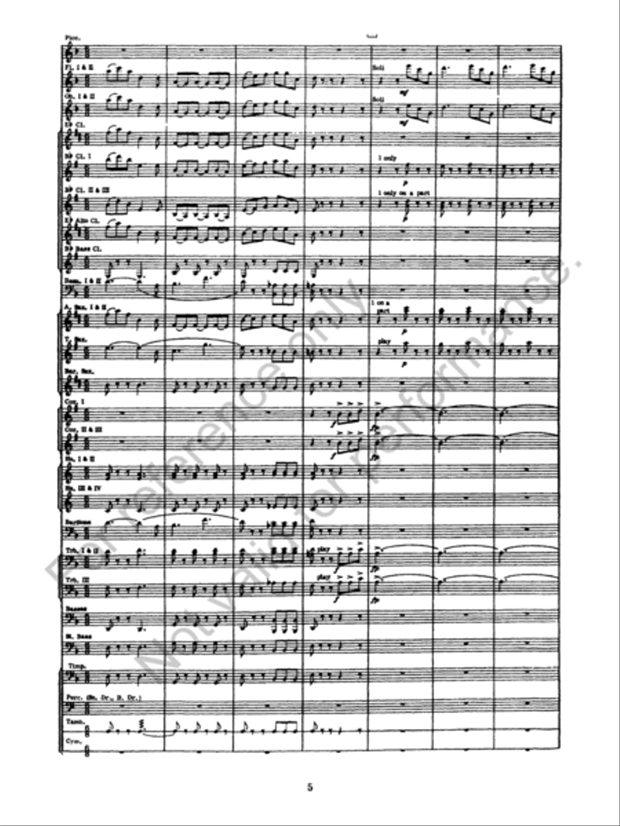 Incidental Suite Concert Band scores gallery preview page 6