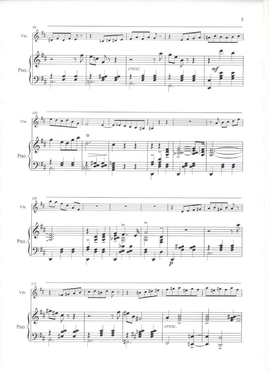 Waltz of the Flowers (Nutcracker Suite) - Violin and Piano Violin Solo scores gallery preview page 5