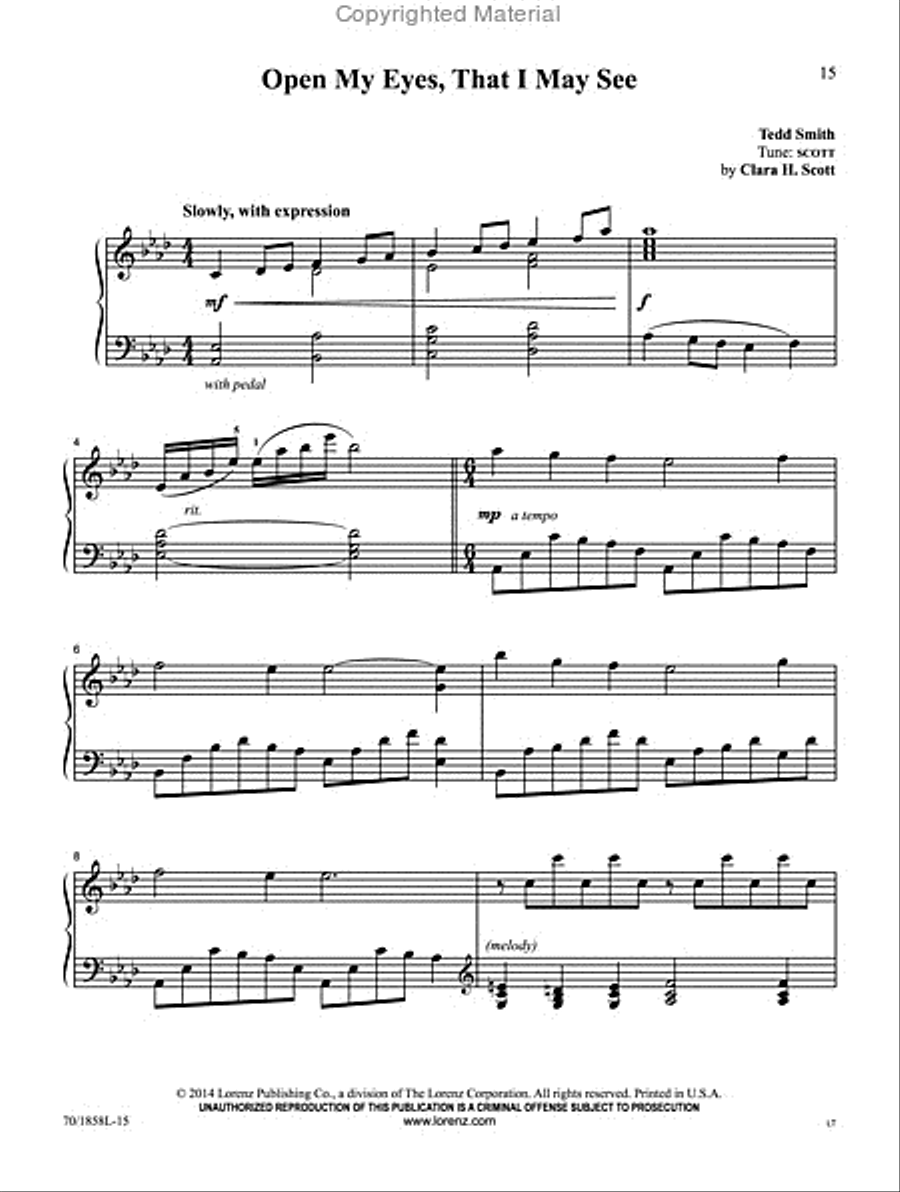 The Tedd Smith Legacy Piano Solo scores gallery preview page 2