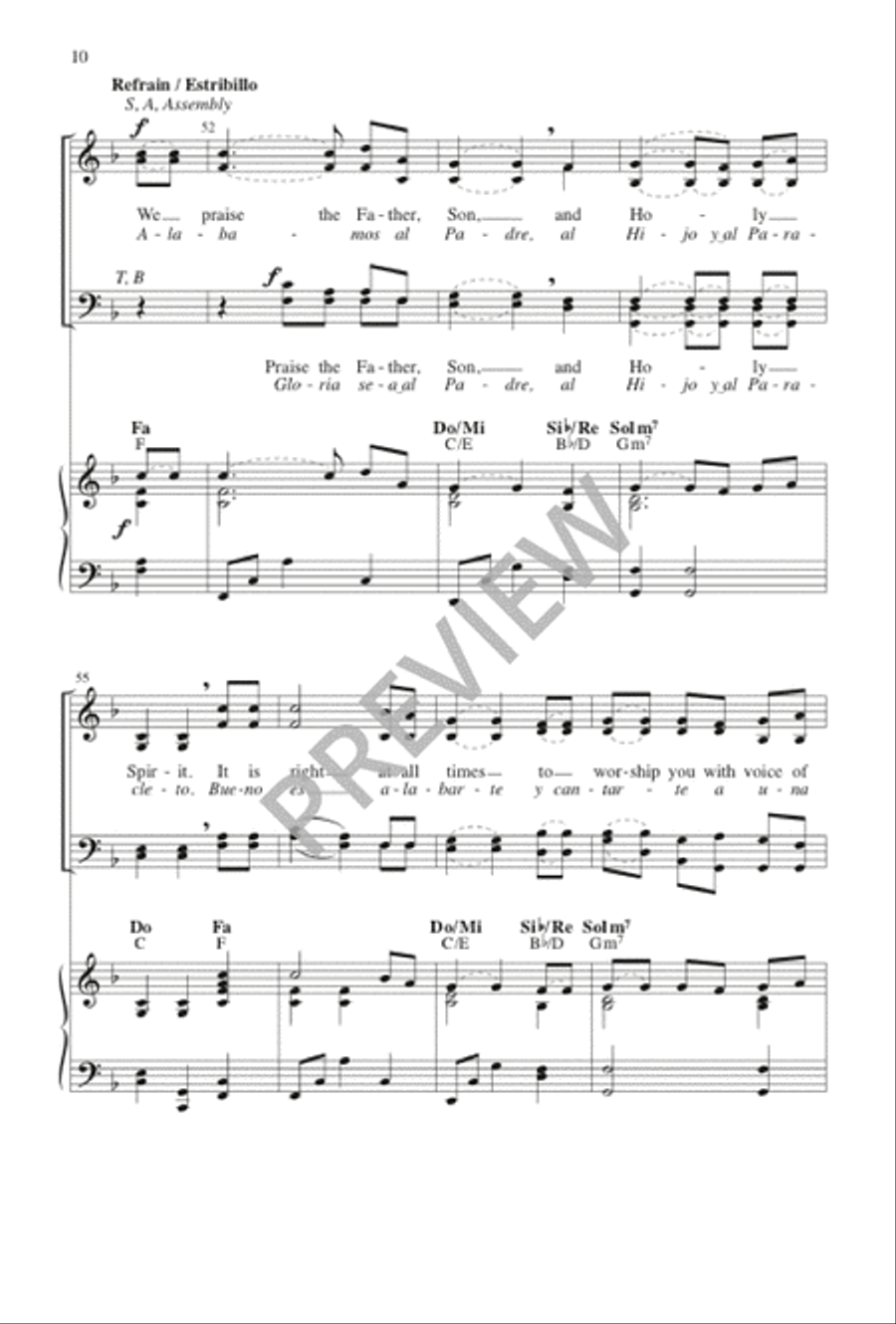 Alegre Luz 4-Part scores gallery preview page 10