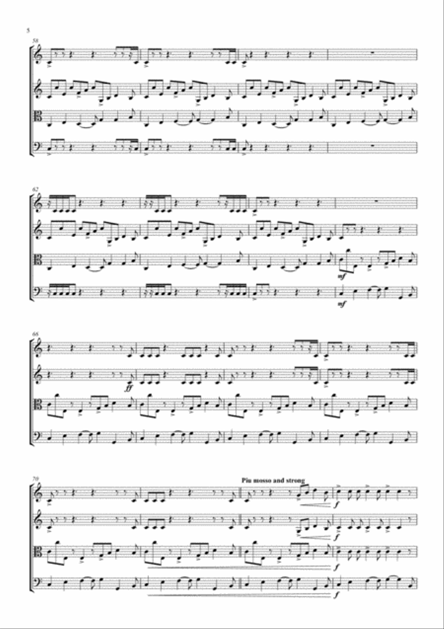 Para El Zambo Para El Zambo String Quartet scores gallery preview page 6