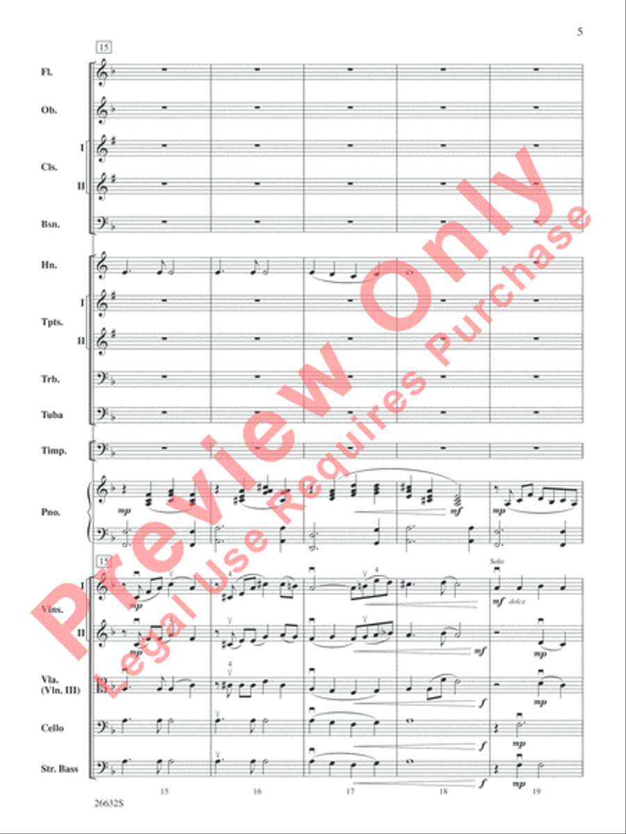 Aura Lee Aura Lee Full Orchestra scores gallery preview page 6