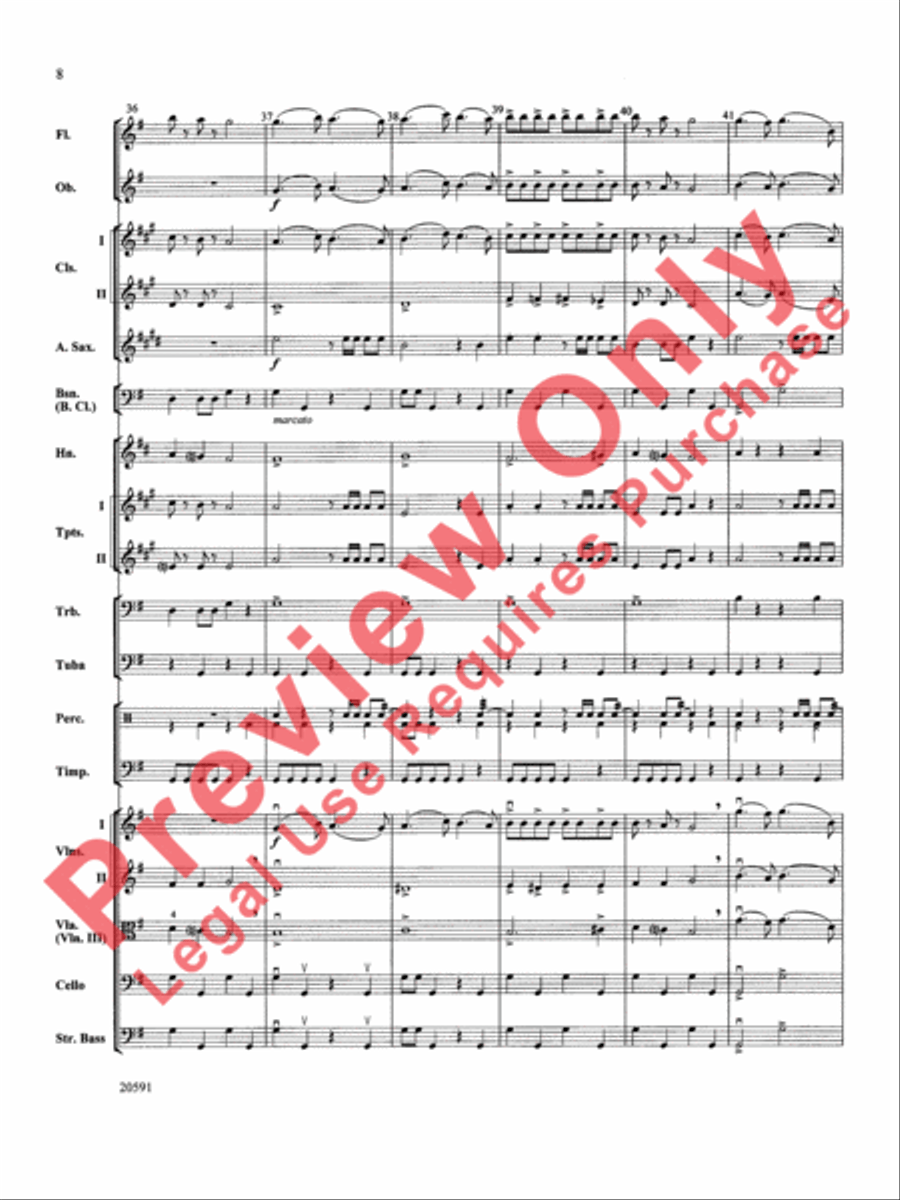 New World Symphony (Fourth Movement) Full Orchestra scores gallery preview page 9