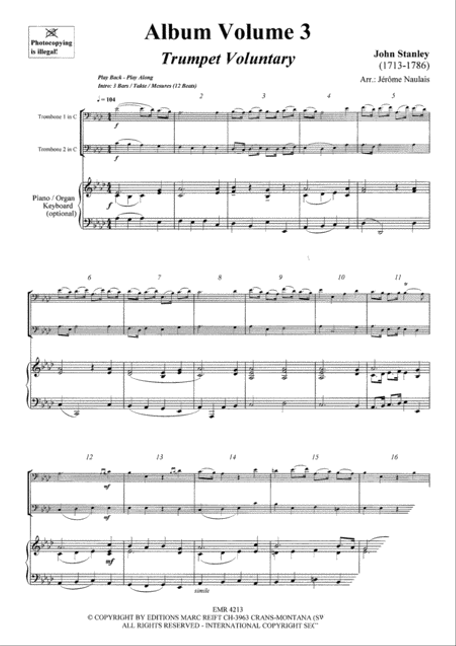 Album Volume 3 Trombone Duet scores gallery preview page 3