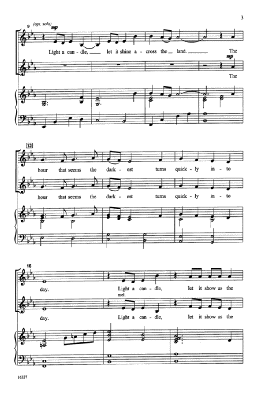 Light a Candle Light a Candle Choir scores gallery preview page 2