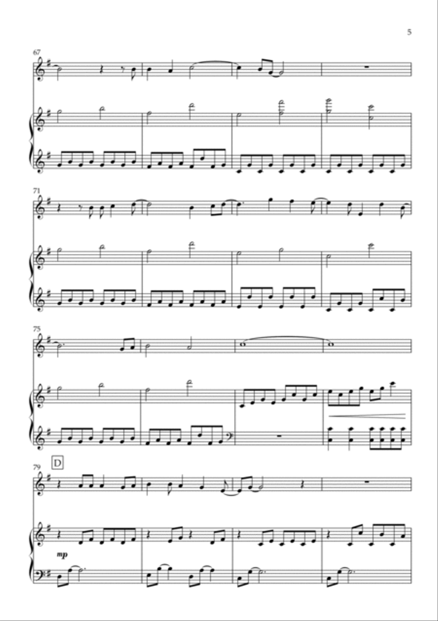 A Million Dreams Violin Solo scores gallery preview page 5