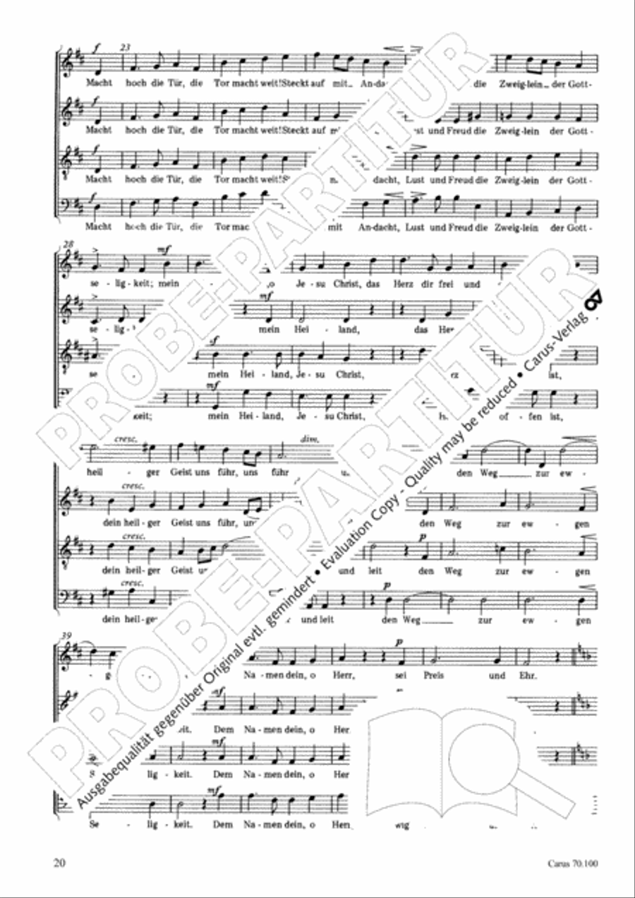 Geistliches Chorbuch der Romantik Choir scores gallery preview page 21