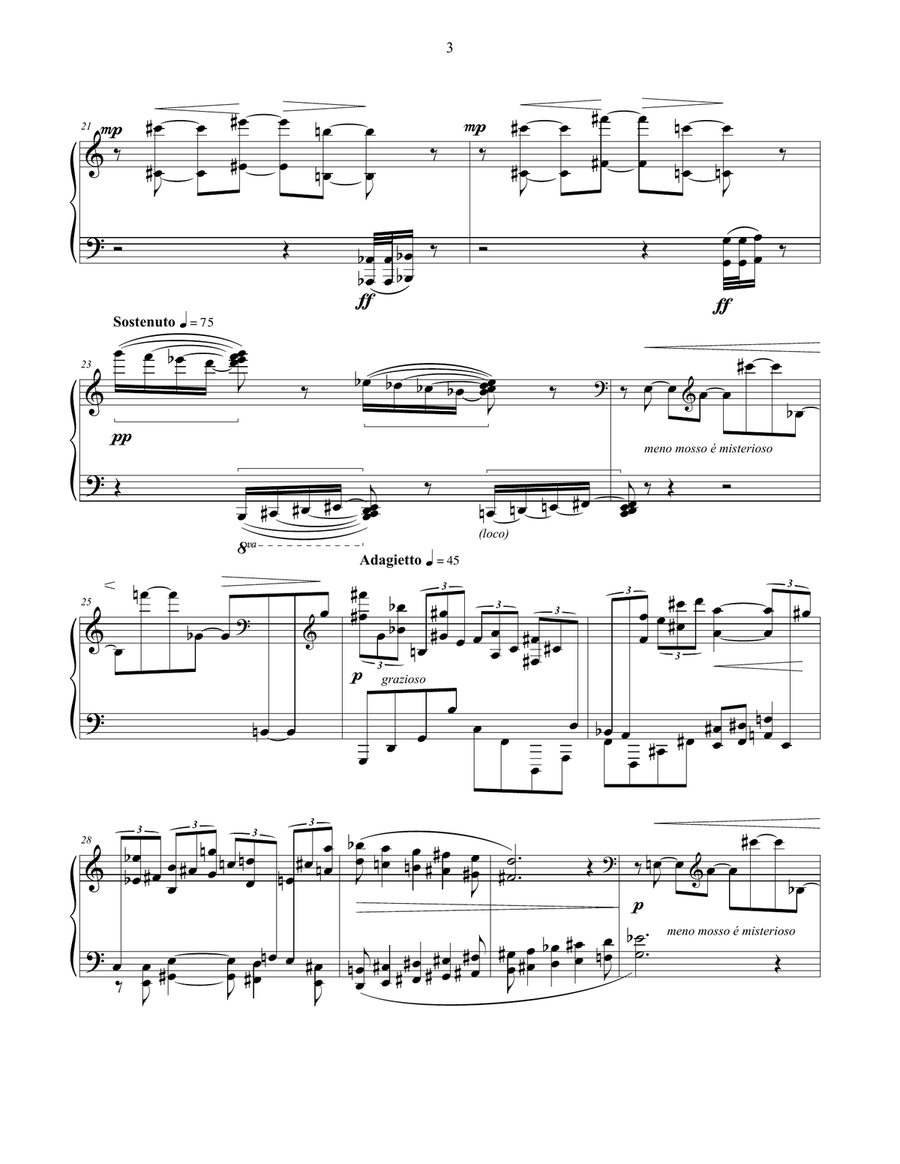 Frammenti di un Lamento Frammenti di un Lamento Piano Solo scores gallery preview page 3