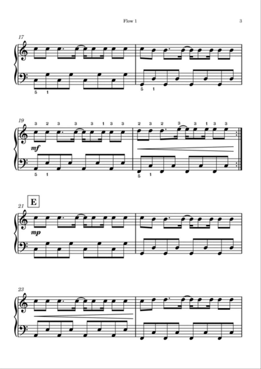 Stereo Madness Geometry Dash EASY PIANO Piano Method scores gallery preview page 3