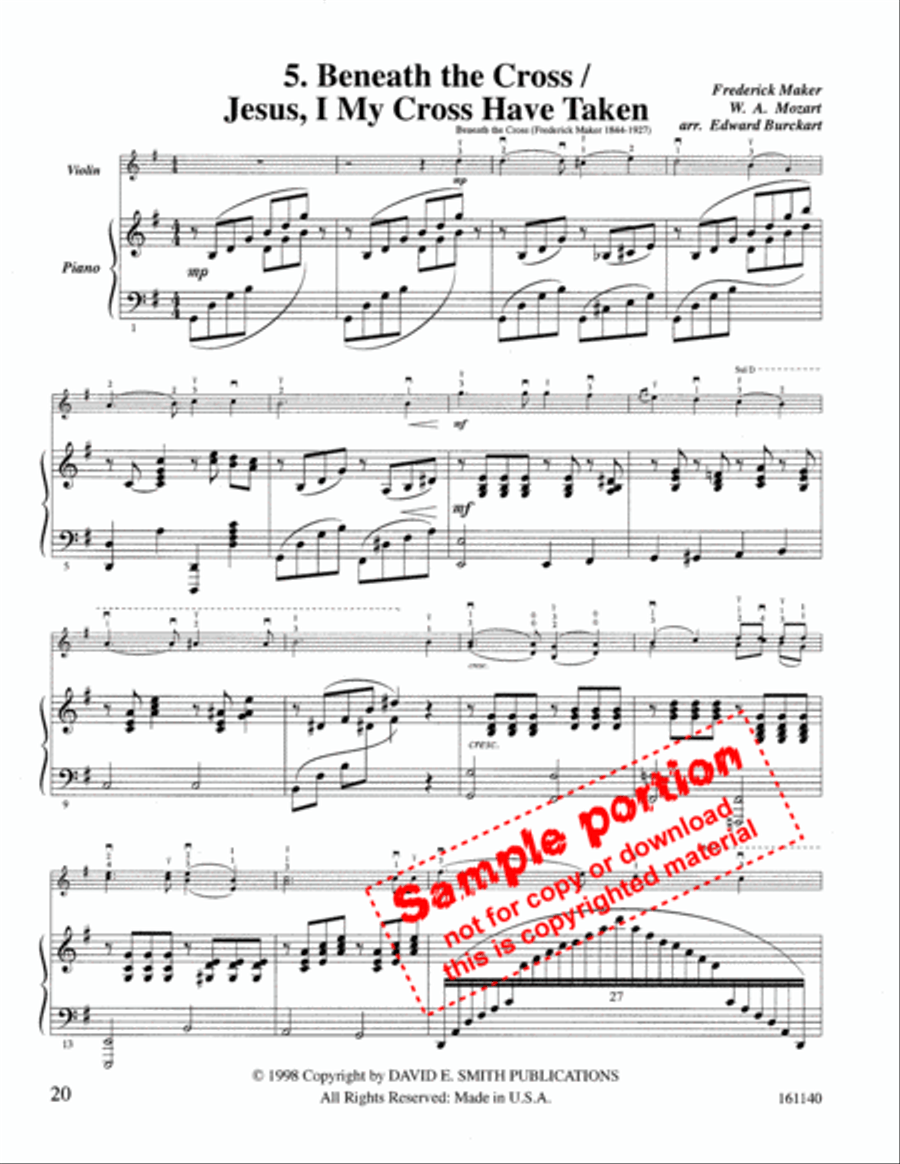 Sacred Violin Solos Vol. Two Violin Solo scores gallery preview page 6