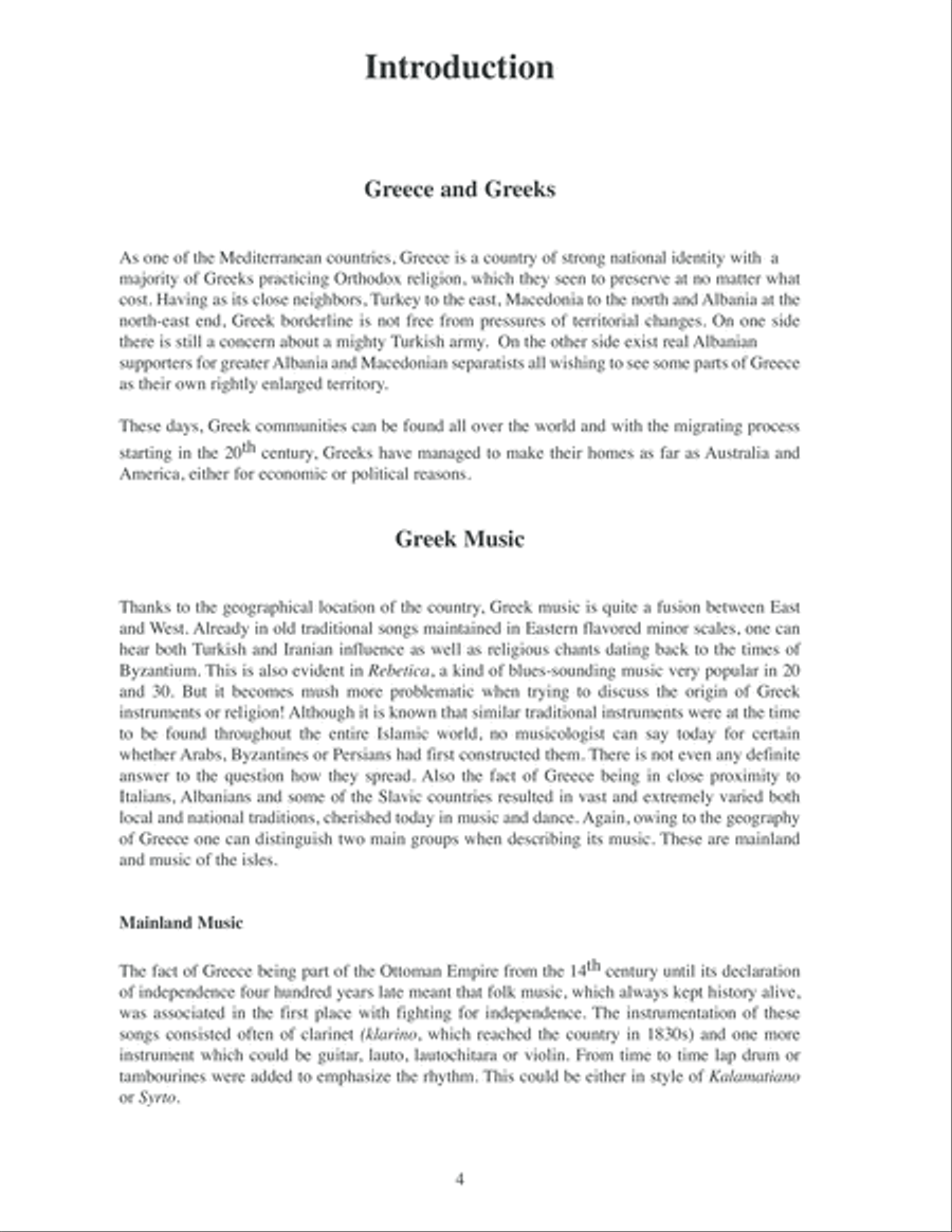 Greek Traditional Music for Acoustic Guitar Acoustic Guitar scores gallery preview page 5