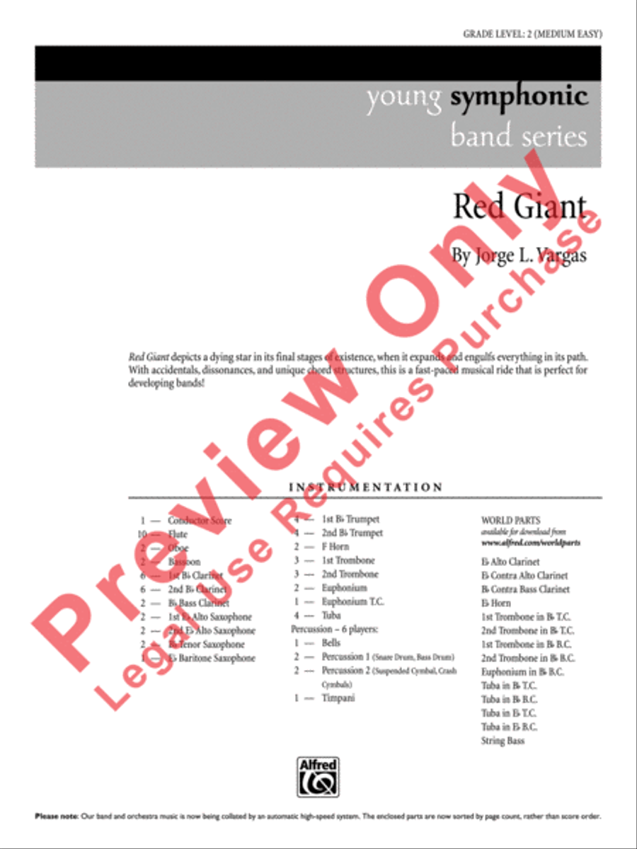 Red Giant Red Giant Concert Band scores gallery preview page 2