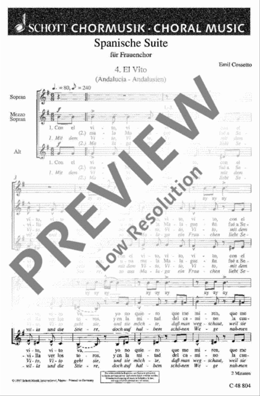 Spanische Suite SSA scores gallery preview page 2