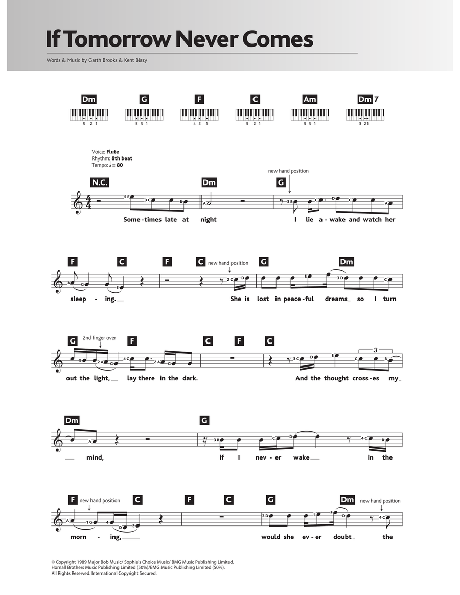 If Tomorrow Never Comes If Tomorrow Never Comes Piano Solo scores gallery preview page 1